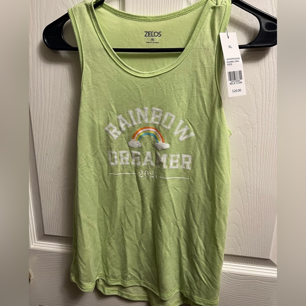 Zelos girls Rainbow Dreamer Tank Top Size XL